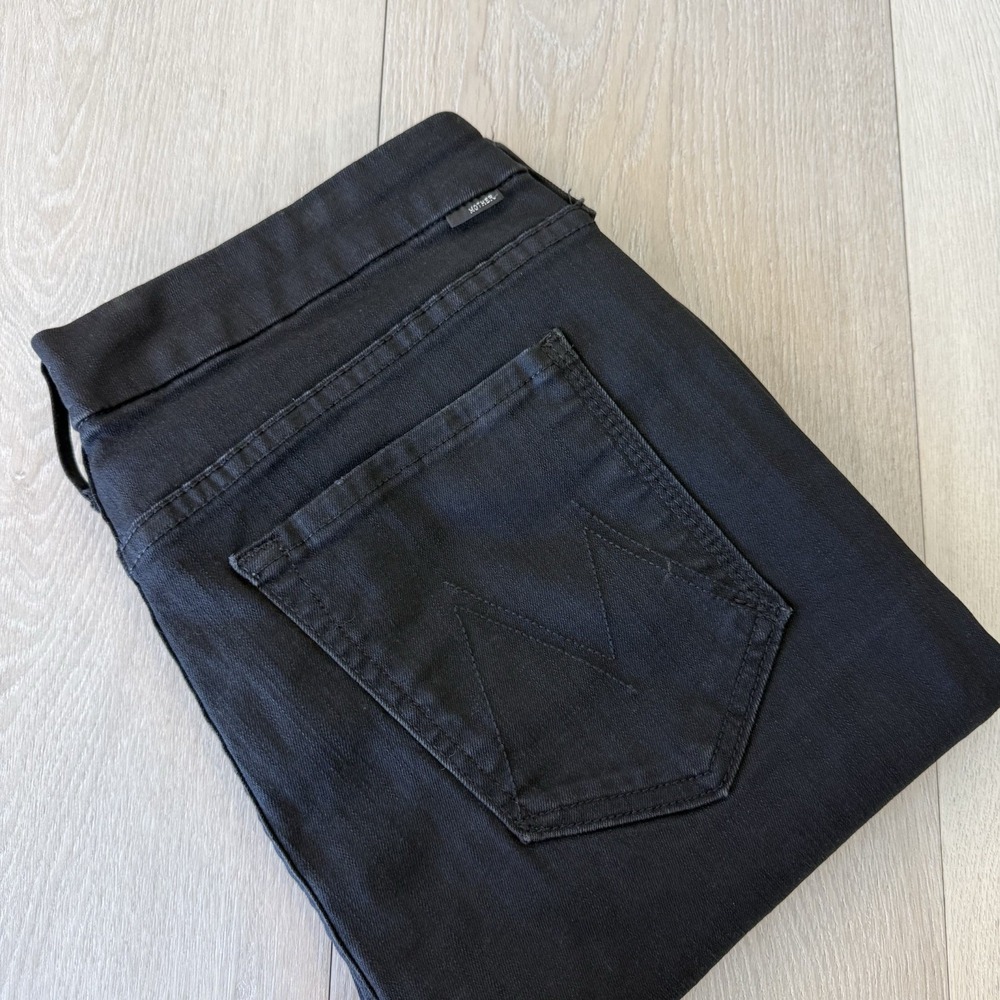 Mother Black Jeans The Looker Not Guilty Women's Size 30x30 Stretch USA